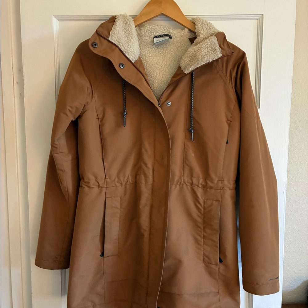 Women's Sherpa Columbia OmniHeat Hooded Jacket- Small